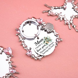 Yaxkvapu Gifts for Mom Unique Moms Gift from Duaghter Son Best Mom Ever Gifts Birthday Christmas Thanksgiving Mothers Day Gift for Mama Love You Keychains