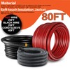 1/0 Gauge Wire(20ft Each - Red/Black) Copper Clad Aluminum CCA