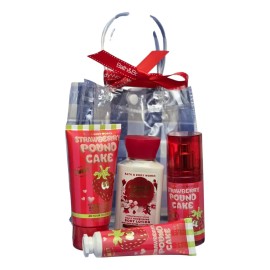 Mini Set Travel 4pz Strawberry Pound Cakebath And Body Work