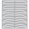 12 Pairs Airbrush Stencils Eyebrow Microblading Airbrush Eyebrow Models for