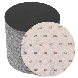 6 Inch 320 Grit Sanding Disc, GOH DODD 25 Pieces Wet Dry Sandpaper Hook and Loop Sanding Pads for Random Orbital Sander, Automotive, Woodworking, Metal Polishing and Sanding