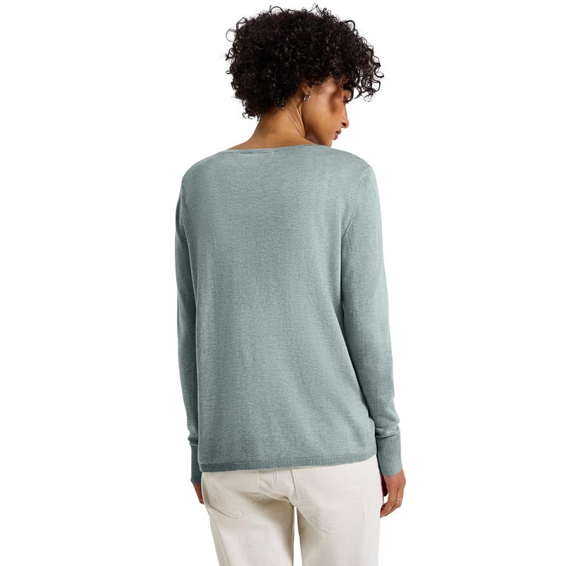 Street One Women's Basic Pullover, Nile Blue Mel., 36