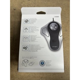 Kensington Ergonomic Orbit Optical Trackball Mouse (K64327WW) Silver/Black