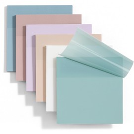 Transparent Sticky Notes - Pastel Color Clear Sticky Notes, 3x3 inch, Waterproof, 300 Sheets for College, School & Office