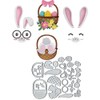 Easter Rabbits Bunny Metal Die Cuts Dies Stencil, Easter Rabbits