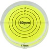 JYK Bubble Spirit Level 60x12mm Degree Marked Surface Circular Level