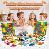 134 Pcs Building Blocks Party Favors with Temporary Tattoo Gift