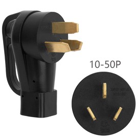 (Heavy Duty 6AWG) Nema 10-50P 50A Dryer to 6-50R 50A Welder Adapter Cable,3-Prong Dryer to Welder Adapter Cable, 10-50P 50A to 6-50R Welding Cable, STW 6AWG 1-Foot