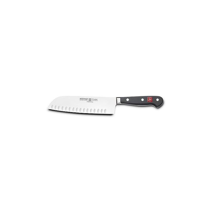 Wüsthof Santoku knife, 7", Black