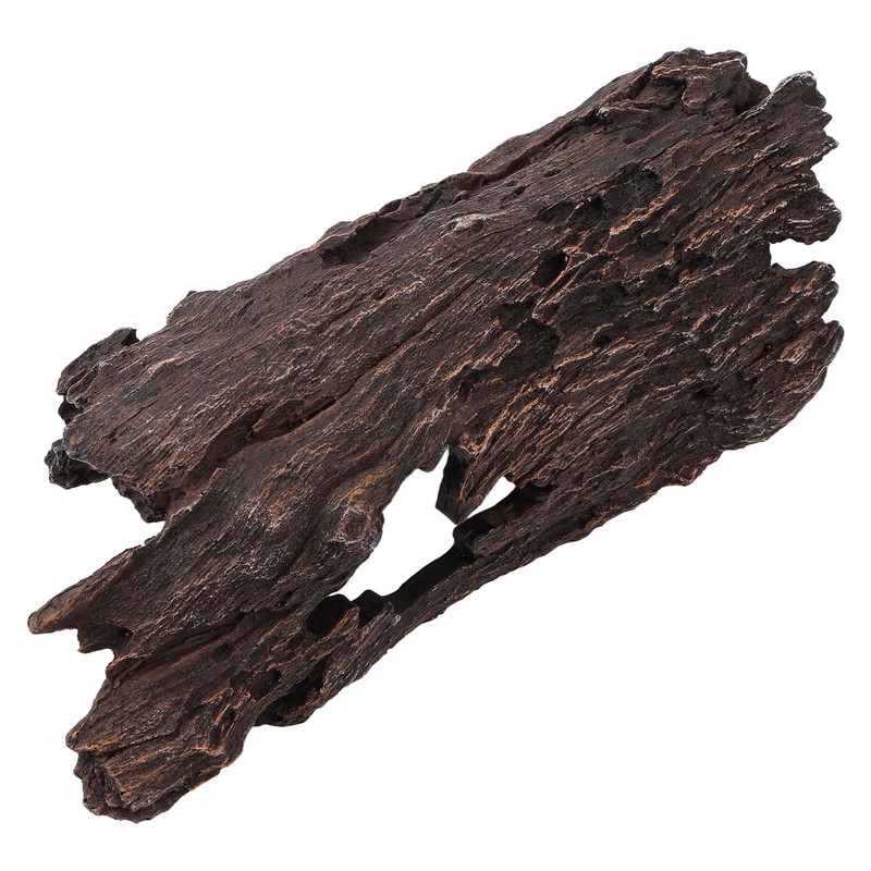 Resin Wood Aquarium Decorations Reptile Hollow Tree Trunk Cavern Bark