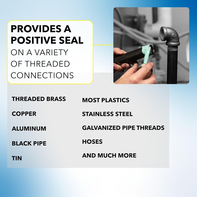 Gasoila NT, Pipe Thread Sealant, High-Performance Leak Protection, NSF, Made