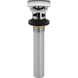 Delta Faucet 72175 Square Push Pop-Up with Overflow, Chrome