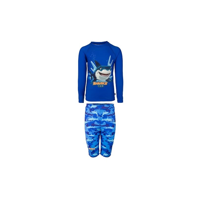 Mermaids 123 Traje de Baño Wetsuit Blue Camouflage (MX/US, Edad,