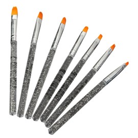 FOMIYES 7pcs Set Nail Art Brush Pen Kit Multifunctional Painting Tools for Nail Art Drawing Salon Home Use