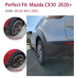 Mud Flaps Kit for 2020 2021 2022 Mazda CX30 CX-30 Accessories Mud Splash Guard Mud Flap Front and Rear 4pcs