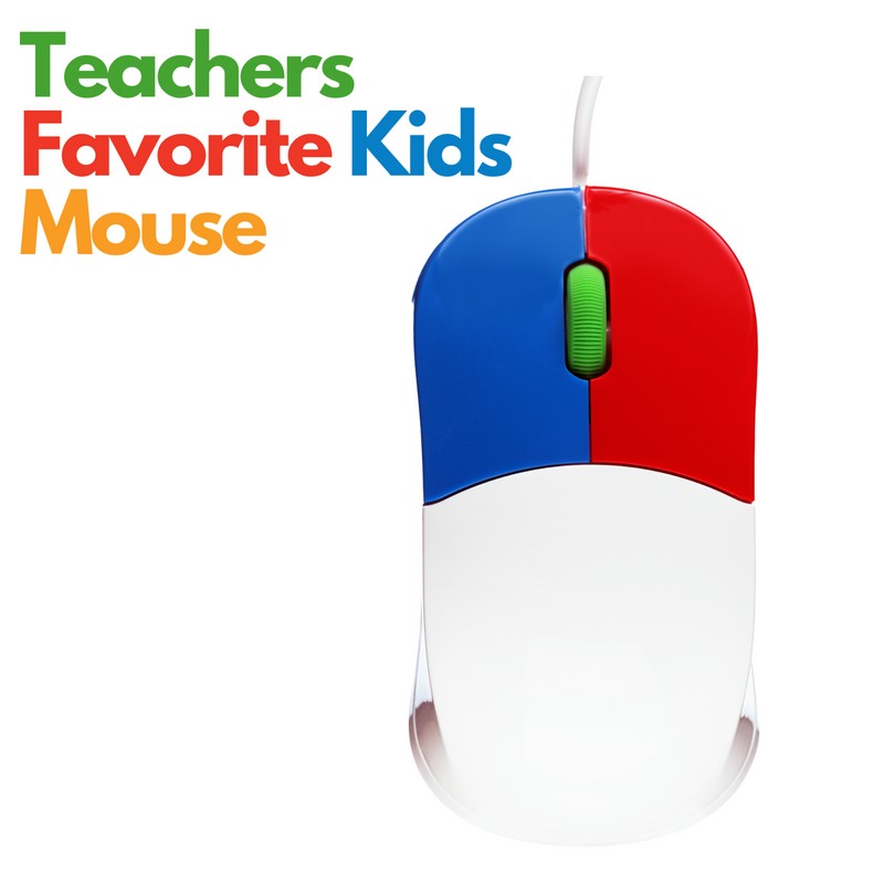 Clevy Kids Mouse - Colorful Ergonomic USB Computer and Laptop