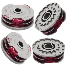 4 PCS Replacement Spool and Line,Strimmer Spool,Grass Trimmer Spool,Replacement Trimmer Spool,Replacement Strimmer Line,Compatible with Flymo FLY021,Standard 1.5mm 36ft Lawn Mower Replacement Spool