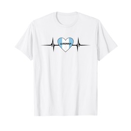 Heartbeat Design Guatemalan Flag Guatemala T-Shirt