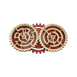Project Genius Double Trouble, Multicolor, Brain Teaser, Puzzle, Puzzle Game, 3D Wooden Puzzle for Adults, Smart Gift, Deluxe Wooden Puzzle, Ball Bearing Maze, Maze Puzzle