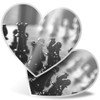 2 x 7.5cm Heart Stickers - Chess Set Board Game