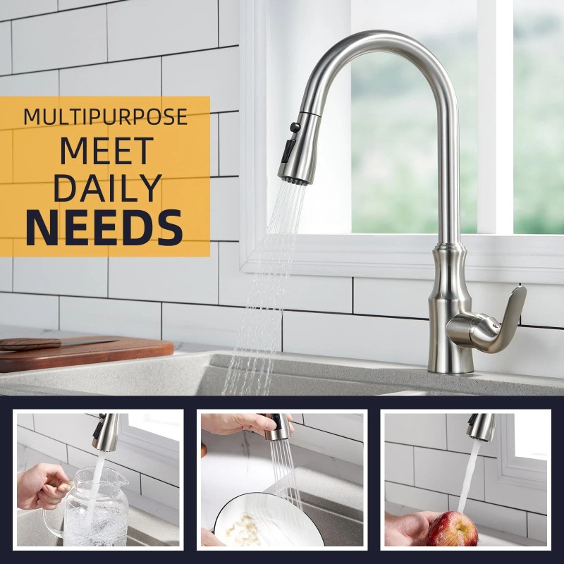 Angle Simple Kitchen Faucet Head Replacement, Sink Faucet Sprayer Attachment,...