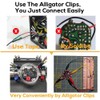 40 Pieces Alligator Clips with Cable, Insulated Double Ended Test