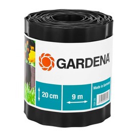 GARDENA 530-20 Flowerbed Edging Fence, Brown, 3.5 inches (9 cm)