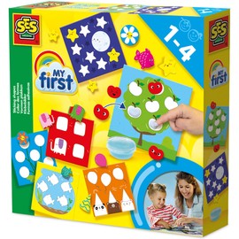 SES 14428 My First – Adesivi adesivi a forma di stelle, diversi colori, 1 pezzo (1 pezzo)