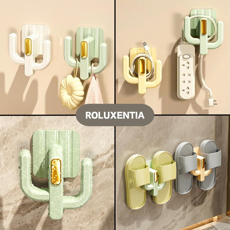 ROLUXENTIA 4 Pack Wall Mounted Shoe Rack - Premium Hanging