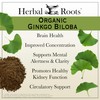 Herbal Roots Brain Health Duo, Organic Mushrooms and Organic Ginkgo