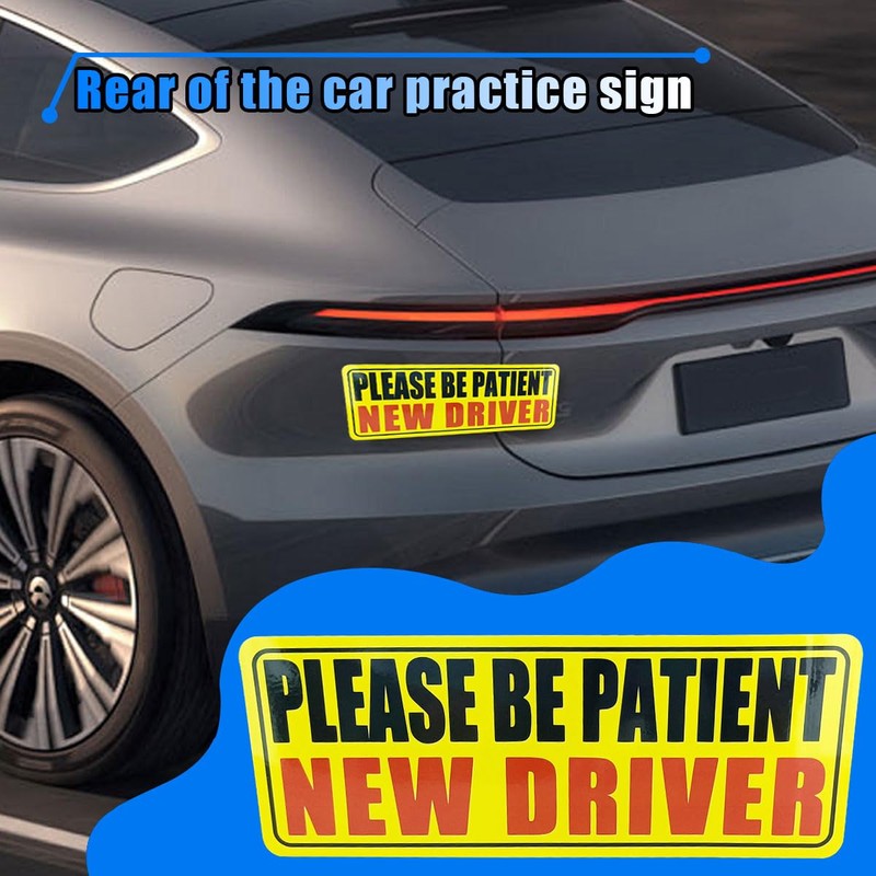 3 PCS Student Driver Magnet for Car, Please Be Patient