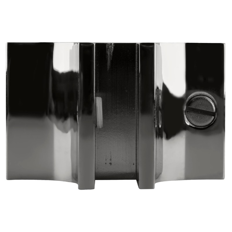 CRL Chrome Anodized Four-Way 90 Degree Standard Connector for 3/8"