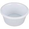 Utopia Melamine Ramekins, JMP209-000000-B01012, Fluted White Ramekin 1oz (3cl) (Box