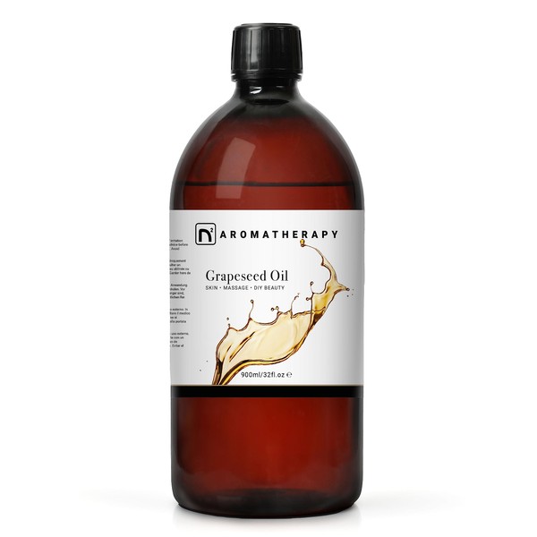 n2 Aromatherapy Grapeseed Oil - 900ml - for Hair, Skin,