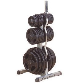 Body-Solid Olympic Plate Tree Bar Holder (GOWT)