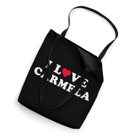I Love Carmela Matching Girlfriend & Boyfriend Carmela Name Tote Bag