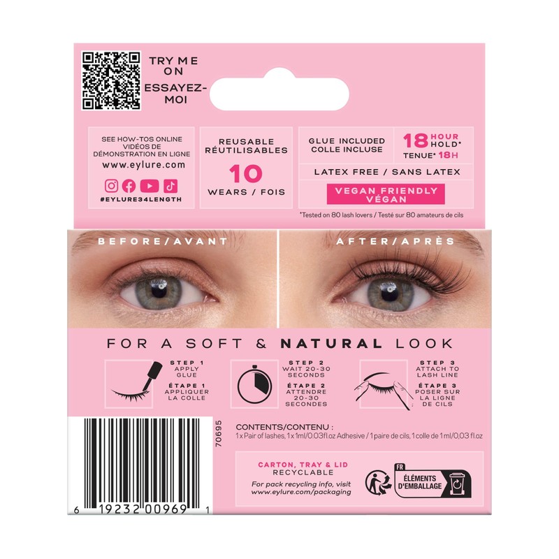 Eylure 3/4 Length Segmented Cluster Lashes
