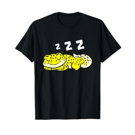 Leopard Gecko Reptile Lizard Sleeping Leopard Gecko Pajama T-Shirt