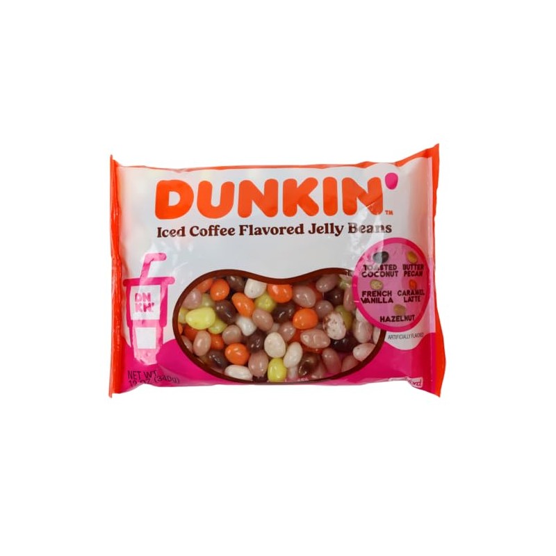 Dunkin' Iced Coffee Jelly Beans Candy Snacks & Sweets, 12