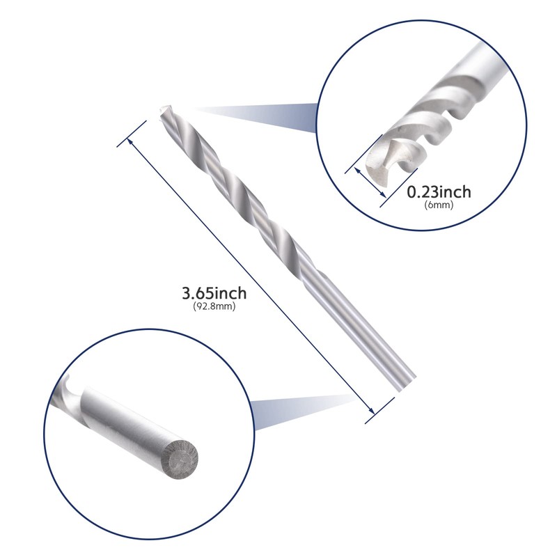 RiaYer 5 Pack Eye Bolt, 1/4” x 5" T316 Stainless