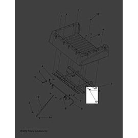 Polaris Ranger Pin Weld, Box Hinge, Black, Genuine OEM Part 1016695-329, Qty 1