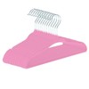 15 x Pink Velvet Baby Clothes Hangers Non-Slip 360° Hook