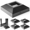 Wocepu 4 pcs 2"x2" Aluminum Deck Post Base Cover, for