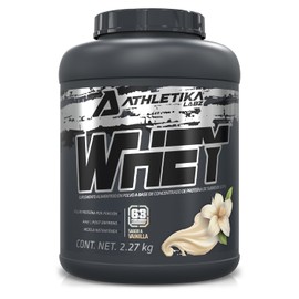 Athletika Labz  Protena Whey  22 g de Protena  63 Servicios  Sabor Vainilla  Post Entrenamiento  Perfil Completo de Aminocidos  5lb (2,27kg)          