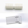 Kyien Pack of 100 Nylon Dowel Pins 8 x 28