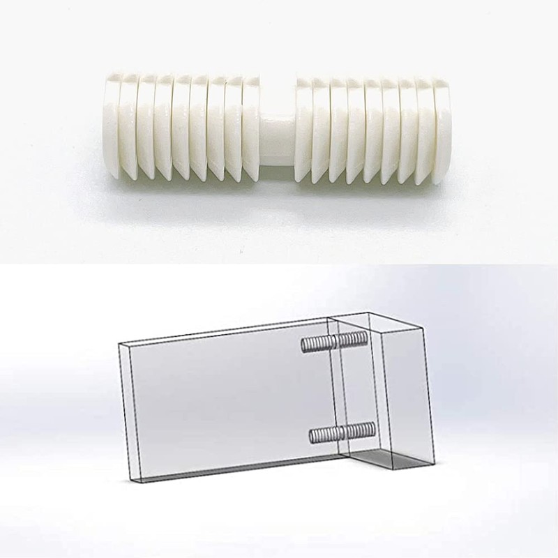 Kyien Pack of 100 Nylon Dowel Pins 8 x 28