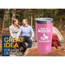 Pink Edition Viking Tumbler 20oz - Trust me - Chiropractors Physical Therapists Physician Assistants Naturopathic Physicians Massage Therapists.