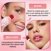 Cooling Water Jelly Tint Lip Cheek Blush, Buildable Sheer Makeup