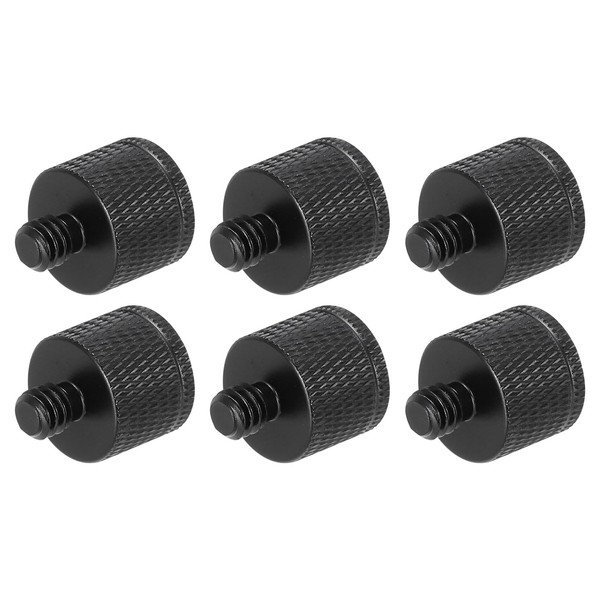 sourcing map 6Pcs Mic Stand Adapter M8 Female to 1/4