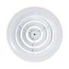 EZ-FLO 61624 Round Ceiling Diffuser, 8 inch, White